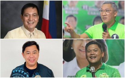 <p><strong>'BIG 4' VICTORS.</strong> Cebu City Mayor Michael Rama, Mandaue City Mayor Jonas Cortes, Lapu-Lapu City Mayor Junard "Ahong" Chan and Talisay City Mayor Gerald Anthony "Samsam" Gullas (clockwise from top, left). The incumbent mayors of the 'Big 4' cities in Cebu are poised to win in the May 9, 2022 elections based on partial, unofficial results. <em>(Photo from Facebook)</em></p>