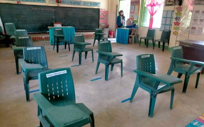 <p><strong>REGISTRATION</strong>. A classroom at the Egaña Elementary School in Sibalom town, Antique province is among the clustered precincts used during the May 9 polls. On Saturday (July 2, 2022), the Commission on Elections urged eligible voters to register for the December 5 barangay and Sangguniang Kabataan polls. <em>(File photo courtesy DepEd Antique)</em></p>