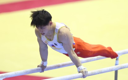 <p>Filipino gymnast Carlos Edriel Yulo<em> (File photo)</em></p>