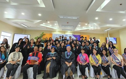 <p><strong>FIRST BATCH</strong>. Scholars of the Technical Education and Skills Development Authority become the first batch of graduates conferred with 12 national certifications for 12 trade skills upon completion of at least three years of education and training at the Baguio School of Arts and Trades. The 53 are the beneficiaries of the pilot implementation of the Philippine Qualification Framework (PQF) Level V diploma program of TESDA in the Cordillera. <em>(PNA photo by BCSAT)</em></p>