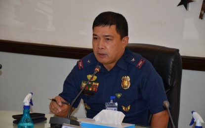 <p><strong>ANTI-ILLEGAL GAMBLING OPS.</strong> Brig. Gen. Matthew Baccay, regional director of the Police Regional Office-Central Luzon (PRO-3), on Thursday (May 19, 2022) orders station commanders in the region to intensify operations against illegal gambling. A total of 3,878 individuals in the region have been arrested for illegal gambling since Jan. 1, 2022. <em>(Photo courtesy of PRO-3)</em></p>