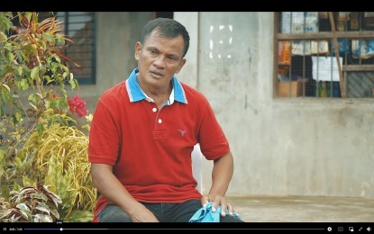 <p><strong>APPRECIATION.</strong> Aquino Daguio, 55, thanks the national government and the “Balik Probinsya Bagong Pag-asa” program that helped him and his family go back to their province in Flora, Apayao. Daguio's family has received livelihood assistance as he was also employed as a driver in their LGU. <em>(Screenshot from Balik Probinsya, Bagong Pag-asa Facebook page)</em></p>