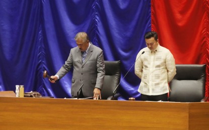 <p>Senate President Vicente Sotto III and House Speaker Lord Allan Velasco <em>(File photo)</em></p>