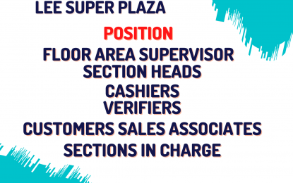 <p><strong>FIRST DIBS</strong>. A local business establishment in Dumaguete City Wednesday (May 25, 2022) announced several job hirings. An ordinance is now being deliberated to prioritize residents of this Negros Oriental capital city in local employment opportunities, provided they are qualified. <em>(Photo/infographics courtesy of PESO-Dumaguete Facebook)</em></p>