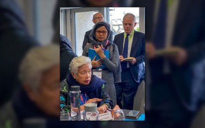<p><strong><span data-preserver-spaces="true">ACCESS TO EDUCATION. </span></strong><span data-preserver-spaces="true">Department of Education Secretary Leonor Briones attends the 2022 Education World Forum in the United Kingdom on Tuesday (May 24, 2022). Briones emphasized how the department was able to build educational facilities, responding to the need for adequate access to education. <em>(Photo courtesy of DepEd) </em></span></p>