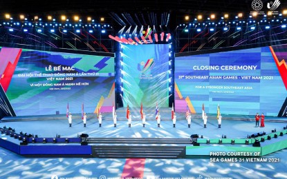 <p>The closing ceremony of the 31st Southeast Asian Games in Hanoi, Vietnam held on May 23, 2022. </p>
