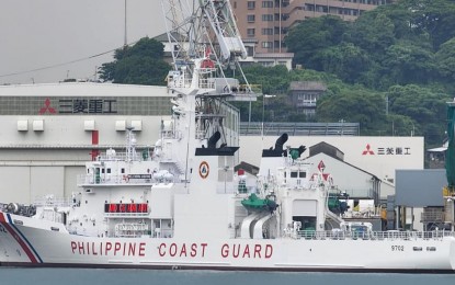 <p><strong>PCG'S NEWEST SHIP. </strong>The Philippine Coast Guard's (PCG) BRP Melchora Aquino, a 97-meter multi-role response vessel (MRRV) at Shimonoseki Shipyard in Japan on Thursday. The vessel is in transit and is expected to reach the Philippines on Wednesday, June 1. <em>(Photo courtesy of PCG)</em></p>