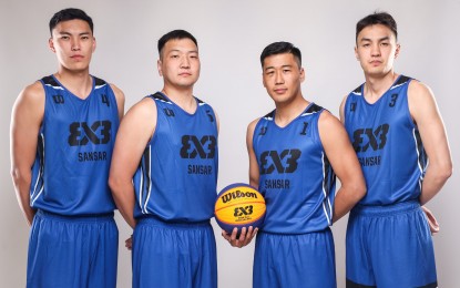 <p>Sansar team of Mongolia <em>(Photo courtesy of FIBA 3x3)</em></p>