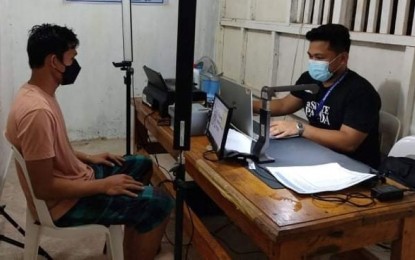 <p><strong>WAITING FOR THE CARD</strong>. A resident of Eastern Samar province enlists in the Philippine Identification System (PhilSys) in this undated photo. Only 20 percent of the over 3.3 million residents in Eastern Visayas who have registered for the Philippine Identification System (PhilSys) have received their printed identification (ID) cards, the Philippine Statistics Authority (PSA) reported on Wednesday (Aug. 10, 2022). <em>(Photo courtesy of PSA)</em></p>