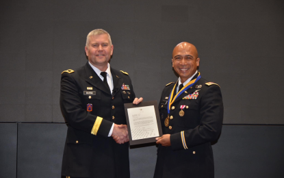 <p>Maj. Jan Michael Guillermo (right) <em>(Facebook photo)</em></p>