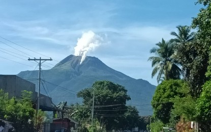 <p>Mt. Bulusan in Sorsogon province <em>(PNA file photo)</em></p>