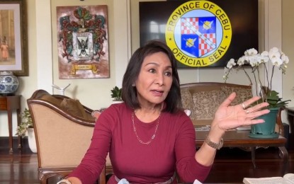 <p>Cebu Governor Gwendolyn Garcia. <em>(Screengrab from Cebu Capitol PIO video)</em></p>