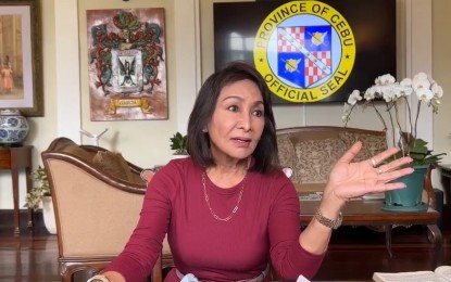 <p><strong>CEASE AND DESIST</strong>. Cebu Governor Gwendolyn Garcia issues a cease-and-desist order on Friday (May 3, 2024) banning Philippine Mining Service Corporation’s operations in the town of Alcoy. The order was issued following the Court of Appeals decision on April 30 upholding the provincial government’s executive orders prohibiting the operations of the mining firm due to environmental damage. <em>(PNA file photo by John Rey Saavedra)</em></p>