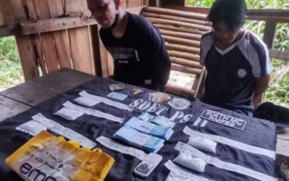 <p><strong>BIG TIME.</strong> Police operatives seize over PHP2 million worth of shabu during the arrest of two alleged big-time suspects in an anti-drug operation Sunday (June 12, 2022) in Barangay Sta. Catalina, Zamboanga City. The operation came following a series of surveillance on the activities of the suspects.<em> (Photo courtesy of ZCPO)</em></p>