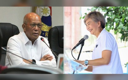 <p>Defense Secretary Delfin Lorenzana (left) and Manila Mayor-elect Honey Lacuna <em>(File photos)</em></p>