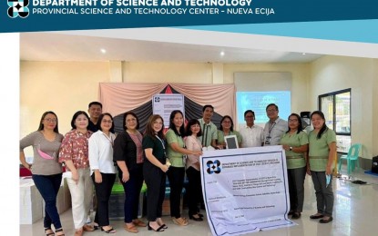 <p><strong>E-LEARNING</strong>. The Department of Science and Technology-Central Luzon (DOST-3) turns over some 204 units of e-tablet and another 204 units of two-way radio on Monday (June 13, 2022) for the use of students in geographically identified and disadvantaged areas (GIDA) community and indigenous peoples in Camatchile Elementary School, Malinao Elementary School, and Gawad Kalinga Elementary School in Gabaldon, Nueva Ecija. The project is a component of the Community Empowerment through Science and Technology (CEST) program of the DOST. <em>(Photo courtesy of DOST-3)</em></p>