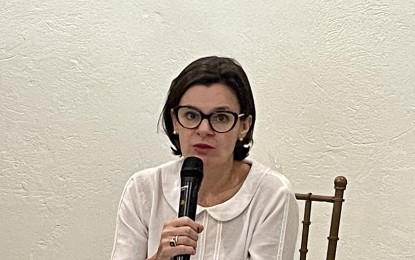 <p>UK Ambassador to the Philippines Laure Beaufils <em>(Photo by Leilanie G. Adriano)</em></p>