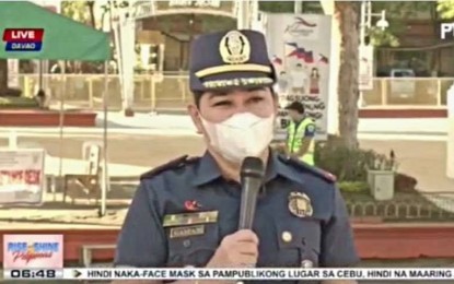 <p>Major Ma. Teresita Gaspan, Davao City Police Office spokesperson.<em> (Screengrab)</em></p>