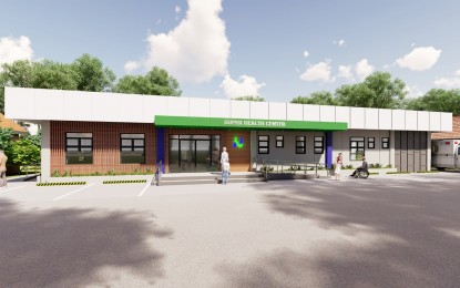 <p><strong>HEALTH FACILITY</strong>. The computer-generated image of the proposed Super Health Center to be constructed in Barangay Concepcion Pequeña in Naga City. The Department of Health said once operational, it can provide all the basic health needs including specialized health services at the local level.<em> (Photo by Jason Neola)</em></p>