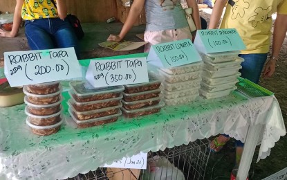 <p><strong>ALTERNATIVE SOURCE.</strong> Processed rabbit meat is sold at the Farmers Market inside the Misamis Oriental capitol compound on Friday (June 17, 2022). Northern Mindanao breeders are promoting rabbit meat production to help in food security. <em>(Photo courtesy of Armen's Rabbitry Facebook)</em></p>