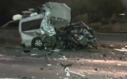 <p><strong>DEADLY CRASH.</strong> A van carrying nine people, is crushed after colliding with a truck near Picton in New Zealand on Sunday (June 19, 2022). Five of the seven Filipinos in the van died in the crash. <em>(Screenshot from 1news.co.nz)</em></p>