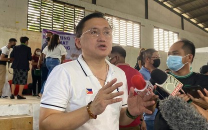 <p>Senator Christopher Lawrence Go, Committee on Health chairperson. <em>(PNA photo by Che Palicte)</em></p>