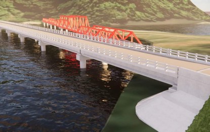 <p><strong>NEW BRIDGE</strong>. The layout of the new bridge that will be constructed in San Luis town, Aurora province. The 208.8-linear meter Diteki Bridge will replace the existing narrow steel bridge that has been damaged. <em>(Photo courtesy of DPWH-Region 3)</em></p>