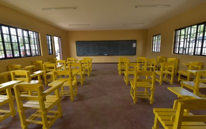 <p>The completed one story, two-classroom building under the Barangay Development Program  for Bagong Silang National High School in Barangay Bagong Silang in Maragusan town, Davao de Oro province.<em> (Photo courtesy of Davao de Oro PIO)</em></p>