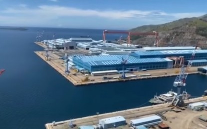 <p><strong>MAINTENANCE DEPOT SOON.</strong> The Naval Operating Base (NOB) Subic was activated at the former Hanjin Heavy Industries and Construction Philippines (HHIC-Phil) Shipyard in Subic in late May this year. Defense Secretary Delfin Lorenzana on Tuesday (June 28, 2022) said South Korean shipbuilder Hyundai Heavy Industries eyes constructing a maintenance depot in the same location. <em>(Screengrab from video courtesy of Secretary Delfin Lorenzana's Facebook page)</em></p>
