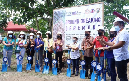 <p><strong>ROAD LINK.</strong> The Department of Trade and Industry in the Davao Region sees better opportunities for small-scale farmers in Kapalong, Davao del Norte once the ongoing construction of a PHP47.4 million farm-to-market (FMR) road is completed early next year. The FMR, which broke ground on June 20, 2022 has a length of 2.7 kilometers.<em> (Photo courtesy of DTI-11)</em></p>