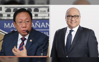 <p>Solicitor General Jose Calida and Philippine National Bank president and CEO Jose Arnulfo “Wick” Veloso</p>