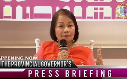 <p><strong>ROAD REHABILITATION.</strong> In a press conference Monday (July 4, 2022), Davao Oriental Governor Corazon Malanyaon vows she will focus on the opening and rehabilitation of roads as well as access to clean water systems in the province.  She also sees the need to prioritize infrastructure development.<em> (Screengrab)</em></p>