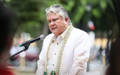 <p><strong>WIDER BARANGAY ROADS.</strong> Pangasinan Second District Representative Mark Cojuangco during his inauguration on June 30, 2022. The solon has vowed to work on constructing wider barangay roads. <em>(Photo courtesy of Congressman Mark Cojuangco's Facebook page)</em></p>