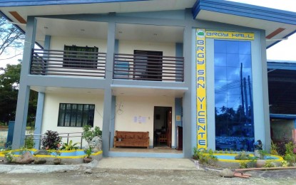 <p>The San Vicente Barangay Hall in Banga, South Cotabato. <em>(Photo courtesy of San Vicente BLGU)</em></p>