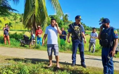<p><strong>AMBUSH SITE.</strong> Police and civilian volunteers visit the site in Datu Hofer, Maguindanao, where a former Moro Islamic Liberation Front commander was ambushed and killed Wednesday (July 6, 2022). Police investigation indicated the victim was locked in a feud with another family in the area. <em>(Photo courtesy of Maguindanao PPO)</em></p>