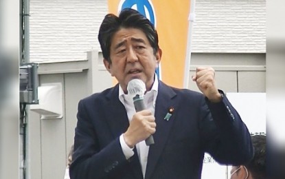 <p>Former Japanese Prime Minister Shinzo Abe <em>(Kyodo photo)</em></p>