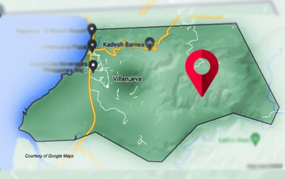 <p>Map of Villanueva, Misamis Oriental <em>(Google image)</em></p>