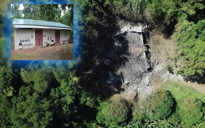 <p><strong>DEEPER PROBE.</strong> The aftermath of the explosion at the ammo dump complex inside the Army's 4th Infantry Division (4ID) headquarters, compared to its original structure (inset, upper left). Based on initial assessment, the 4ID ruled out sabotage since the facility's locks were still intact, and there was no sign of forced entry. <em>(Photo courtesy of 4ID)</em></p>