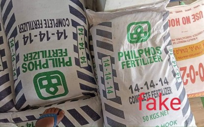 <p><strong>FAKE FERTILIZER</strong>. Some of the alleged fake fertilizers circulating in Cagayan Valley. In Ilocos Norte, several samples were also taken but the result has yet to be released, according to the Fertilizer and Pesticide Authority in Ilocos Norte on Thursday. <em>(Photo credit to FPA Cagayan Valley)</em></p>