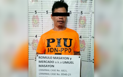 <p><strong>ARRESTED.</strong> Romulo Masayon, 42, a teacher of the Alternative Learning Center for Agricultural and Livelihood Development and allegedly an active member of the New People’s Army - White Area Committee. Agusan del Norte police arrested Masayon on Friday (July 22, 2022), saying he has been active in various activities of the NPA not only in the province but also in Agusan del Sur. <em>(Photo courtesy of ADNPPO)</em></p>