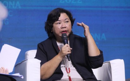 <p>Department of Migrant Workers Secretary Susan “Toots” Ople <em>(PNA file photo)</em></p>