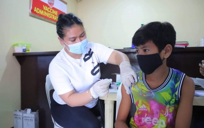 <p><strong>BOOSTER SHOT</strong>. The city government of Angeles, Pampanga will administer booster shots to minor residents aged 12 years to 17 years in the city’s six rural health units starting Aug. 8, 2022. Eligible are those who have been fully vaccinated at least five months earlier.<em> (Photo courtesy of the Angeles City Government)</em></p>