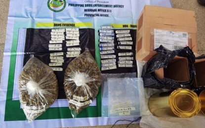 <p><strong>MARIJUANA KUSH.</strong> The parcel  seized by the anti-narcotics team from suspect Jude Paolo David Javier, 25, a job order employee of the city health office in Kidapawan City on Wednesday (July 27, 2022). The marijuana product has an estimated value of PHP1.3 million. <em>(Photo courtesy of PDEA-12)</em></p>