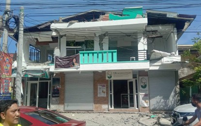 <p>Earthquake-damaged building in Abra province<em> (Photo courtesy of Abra Rep. Ching Bernos) <br /></em></p>