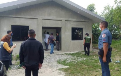 <p><strong>INSPECTION</strong>. Philippine Drug Enforcement Agency (PDEA) executives and staff inspect the new Balay Silangan Reformation Center in Asingan, Pangasinan on Friday (July 29, 2022). Set to be inaugurated in August, it will be the fifth Balay Silangan in the entire province. <em>(Photo courtesy of PDEA-Pangasinan)</em></p>