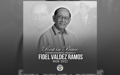 <p><strong>FAREWELL</strong>. The provincial government of Pangasinan honors former President Fidel V. Ramos in a Facebook post on Monday (August 1, 2022). Ramos died on July 31 at the age of 94. <em>(Photo courtesy of Province of Pangasinan)</em></p>