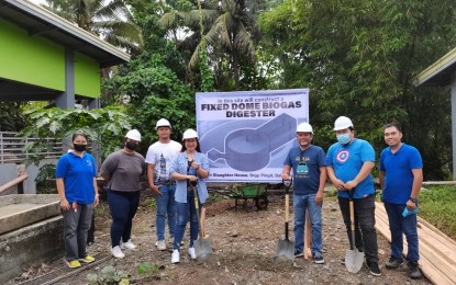 <p><strong>BIOGAS DIGESTER</strong>. The Department of Science and Technology (DOST) has funded the construction of a fixed dome biogas digester in the municipal abattoir of Baler, Aurora. The project, costing PHP444,000, is under the DOST's regional grants-in-aid program. <em>(Photo courtesy of the DOST-Aurora)</em></p>