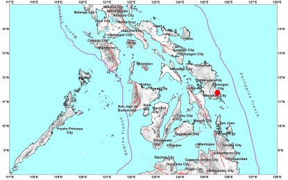 <p><strong>QUAKE</strong>. A map showing the epicenter of a magnitude 5.1 earthquake in Eastern Samar on Tuesday (Aug. 2, 2022). The Philippine Institute of Volcanology and Seismology (Phivolcs) has allayed public fear of regular movements of fault lines in Eastern Visayas, saying this phenomenon prevents future strong ground shakings. <em>(Image grabbed from Phivolcs' website)</em></p>