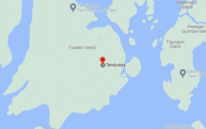 <p>Google map of Tandubas municipality, Tawi-Tawi province.</p>