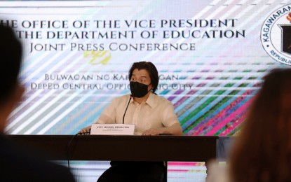 <p><strong>INCONCLUSIVE</strong>. Education spokesperson Michael Poa joins the press briefing and gives updates on the education sector on Thursday (Aug. 4, 2022) at the Department of Education central office in Pasig City. He said the Audit Observation Memorandum from the Commission on Audit is not conclusive, but also assured that they have been working with the agency to comply with any additional documentary requirements. <em>(PNA Photo/ Joseph Razon)</em></p>